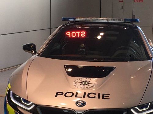 Měřič rychlosti RAMER10 C na výstavě BMW Welt v Mnichově